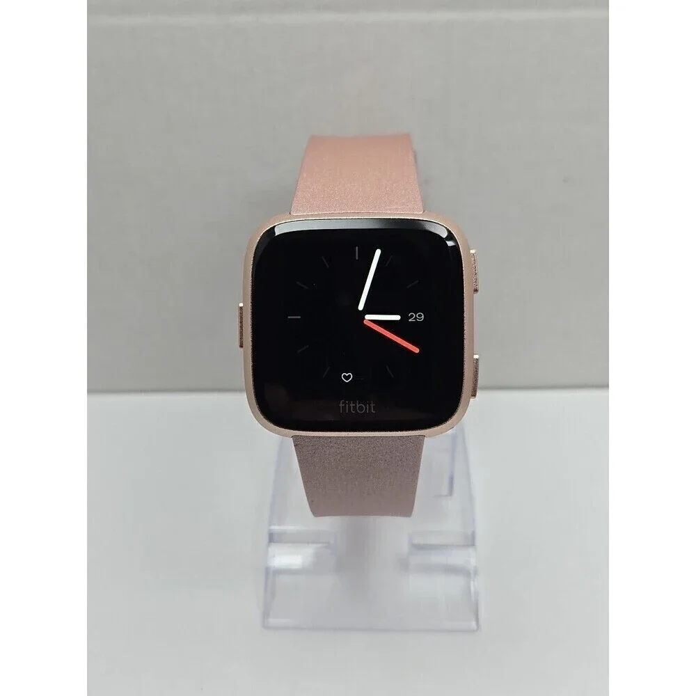 Fitbit Versa FB505 Special Edition Rose Gold Smartwatch Activity No Charger